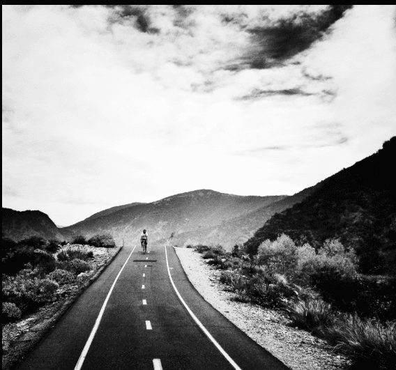 Figure on open road — LIGHTwork by KzA